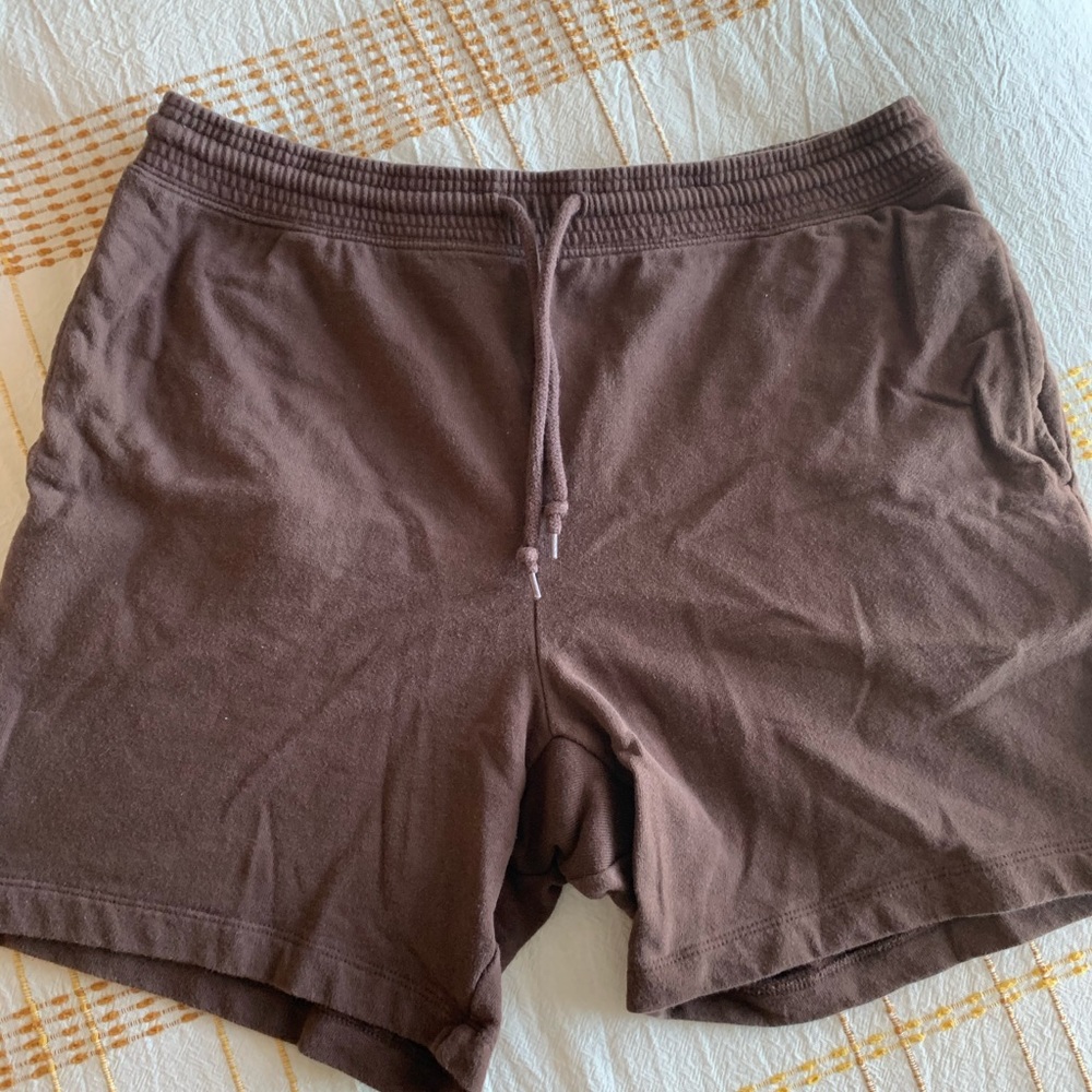 Gap Cotton French Terry Sweatshorts Brown size medium